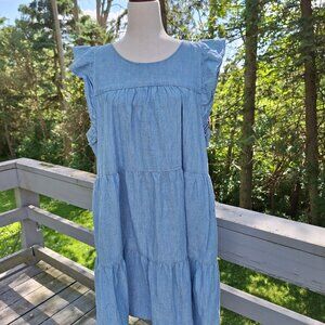 J.Crew Summer Dress Blue Denim